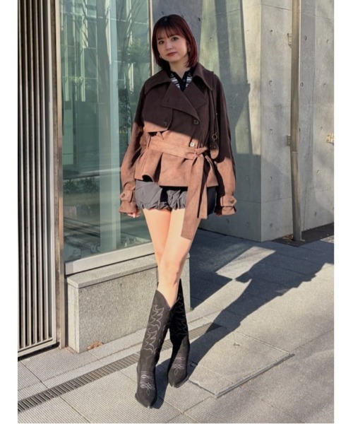 SLY（スライ） トレンチコート コート MICHIXSLY F/SUEDE S/TRENCH