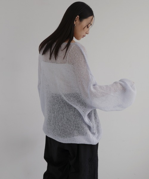 透かし編みルーズニット 透かし編みルーズニット（ニット/セーター）｜Ungrid（アングリッド