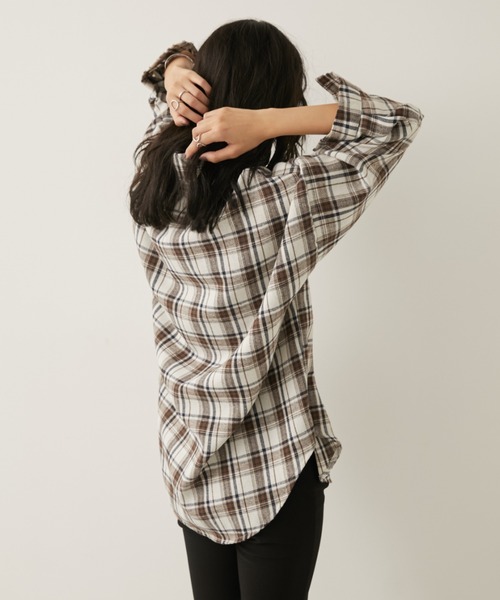 「Aunt Marie's」 長袖シャツ FREE ブラック レディース_画像2