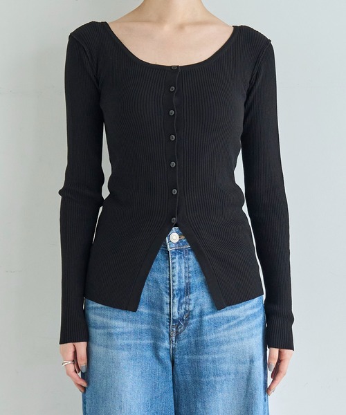 「meilmada」 ニットカーディガン FREE ブラウン レディース_画像2