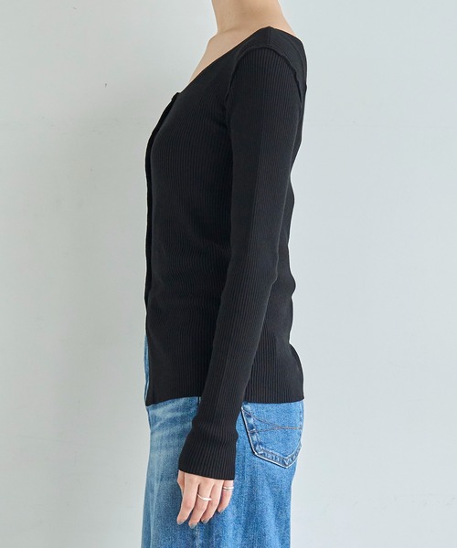 「meilmada」 ニットカーディガン FREE ブラウン レディース_画像3