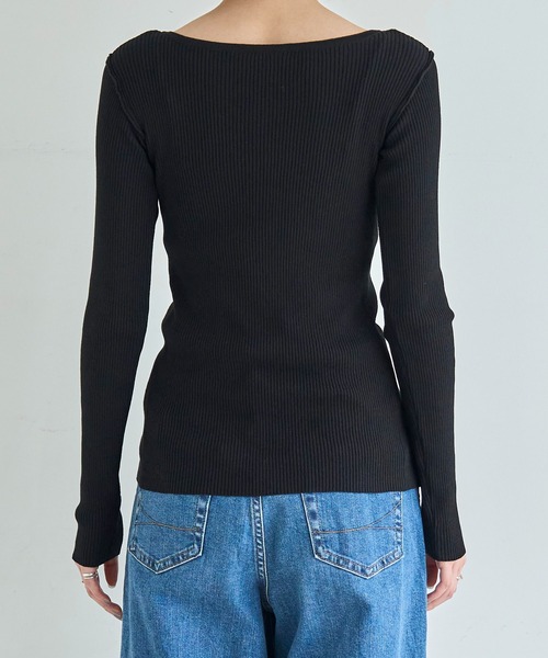 「meilmada」 ニットカーディガン FREE ブラウン レディース_画像4