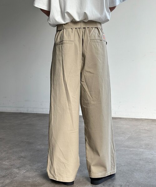 CPCM（シーピーシーエム） ワイドパンツ パンツ クロスタックベルト