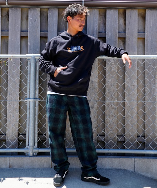 「VOLCOM」 プルオーバーパーカー L カーキ メンズ_画像4
