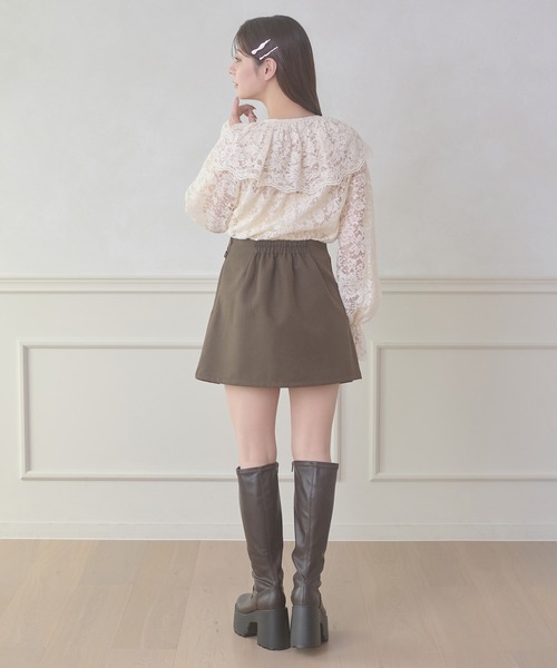 Ambre Neige（アンブルネージュ） ブラウス シャツ raffle lace blouse
