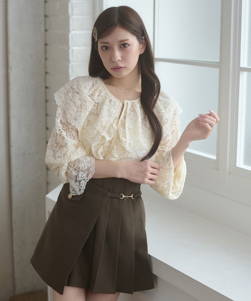 ☆EAPHI EMBROIDERY LACE BLOUSE☆ベージュ☆ブラウス Eaphi 
