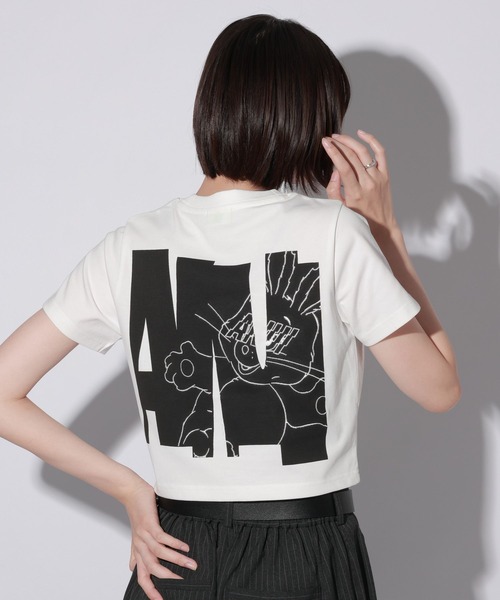 「Anui」 半袖Tシャツ LARGE オフホワイト レディース_画像5