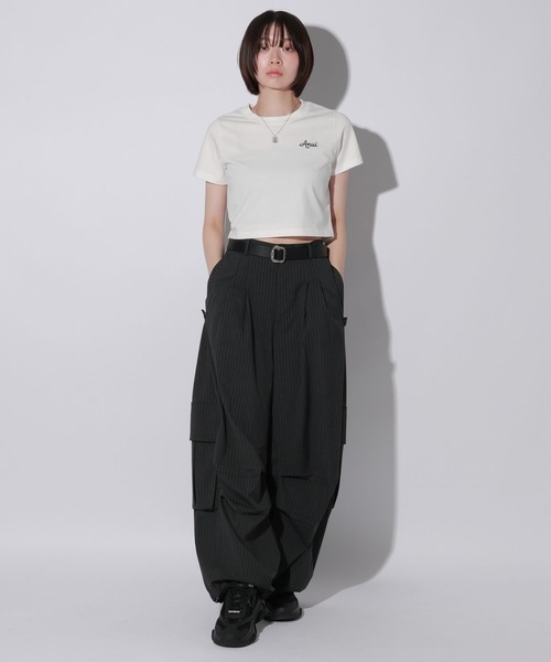 「Anui」 半袖Tシャツ LARGE オフホワイト レディース_画像8