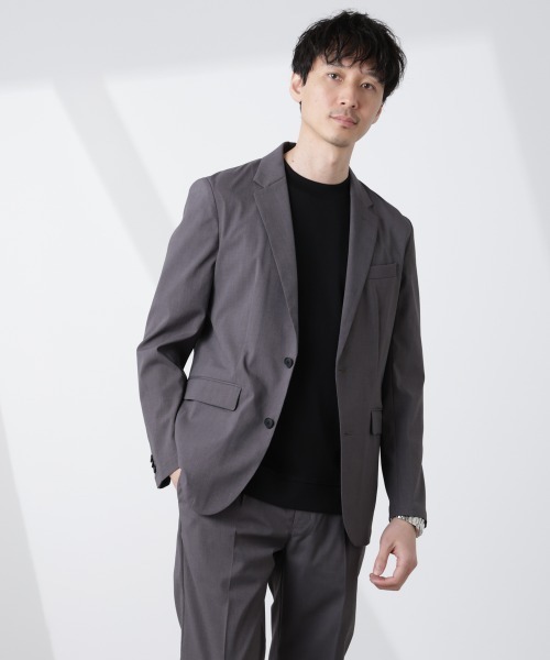 「NANO universe」 セットアップ L ブルー メンズの画像