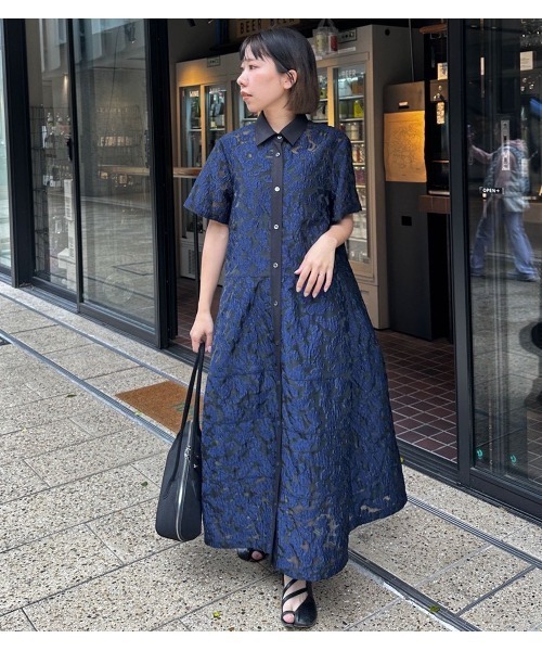ワンピース シアージャカードドレス / Sheer Jacquard Dressの画像