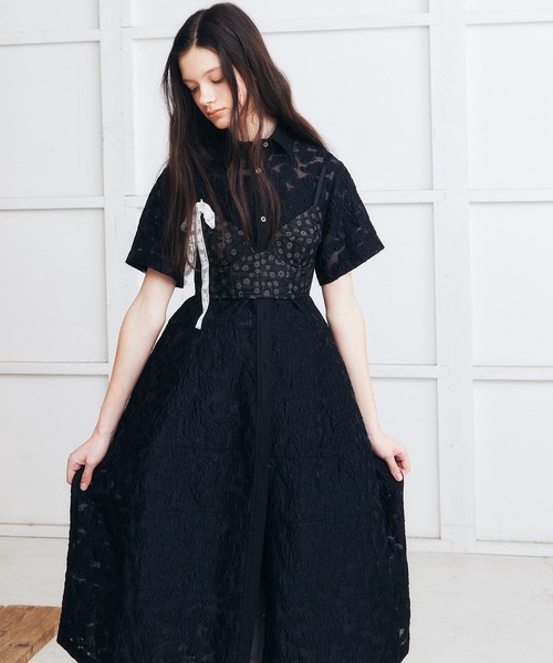 ワンピース シアージャカードドレス / Sheer Jacquard Dressの画像