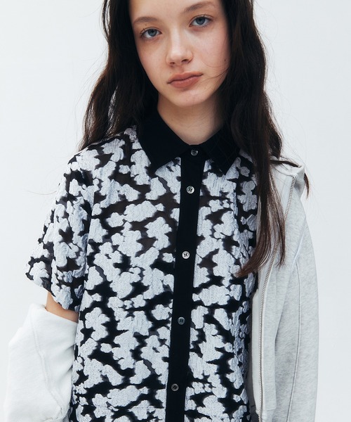 ワンピース シアージャカードドレス / Sheer Jacquard Dressの画像