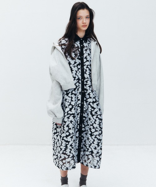 ワンピース シアージャカードドレス / Sheer Jacquard Dressの画像
