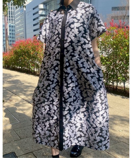 ワンピース シアージャカードドレス / Sheer Jacquard Dressの画像