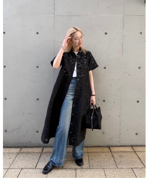 ワンピース シアージャカードドレス / Sheer Jacquard Dressの画像