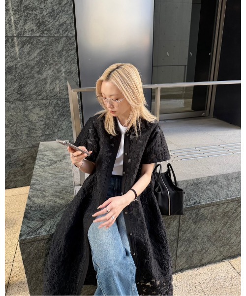 ワンピース シアージャカードドレス / Sheer Jacquard Dressの画像