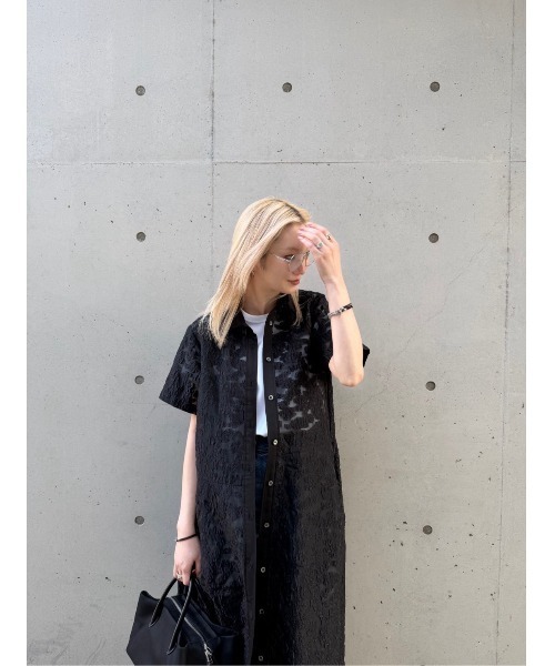 ワンピース シアージャカードドレス / Sheer Jacquard Dressの画像