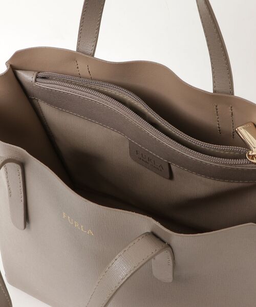 「FURLA」 ハンドバッグ - グレー レディース_画像4