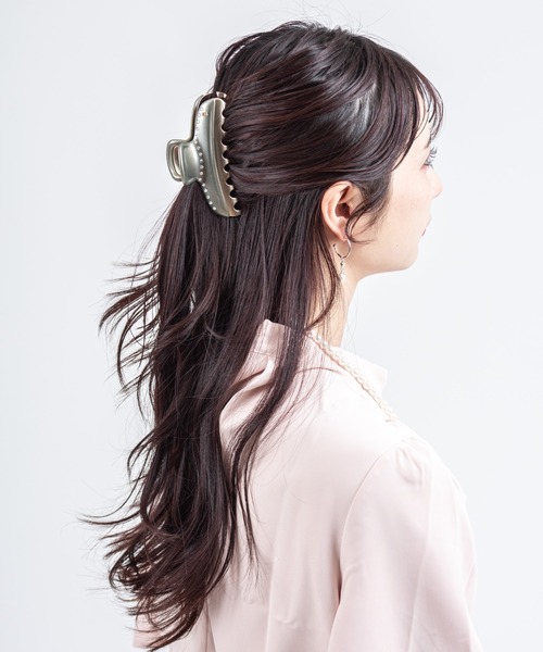 ALEXANDRE DE PARIS ヘアクリップ グレー ALEXANDRE DE PARIS（アレクサンドル ドゥ パリ） ヘアクリップ