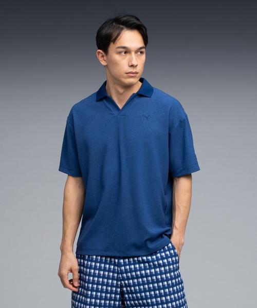 ポロシャツ PUMA プーマ メンズ ゴルフ FOG メッシュ スキッパー 半袖 ポロシャツ メンズ