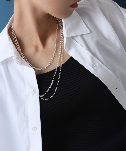 ネックレス 「SAMH by LILAS」アラメチェーン45cmネックレス SV レディースの画像