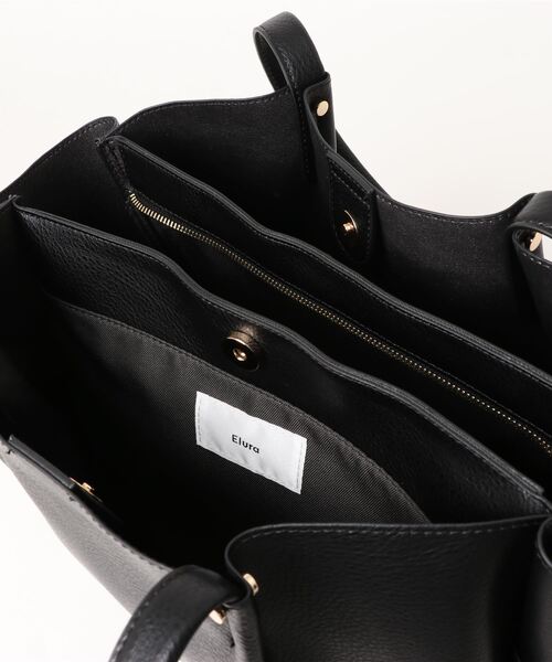 「Elura」 トートバッグ ONE SIZE ブラック レディース_画像2