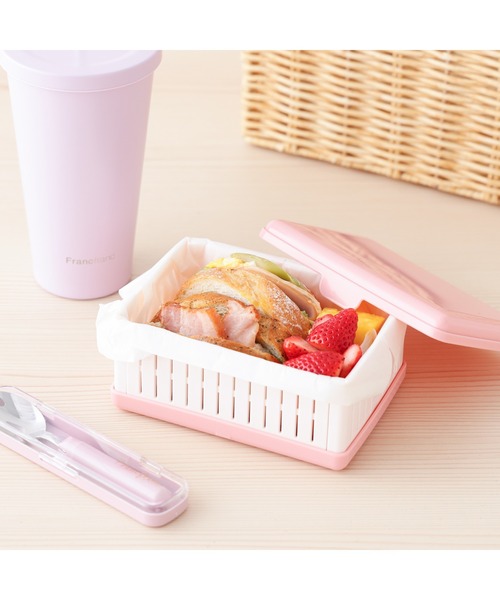 未使用　Francfranc 三段ピクニック　ランチボックス Francfranc（フランフラン） キッチン ロゴ サンドイッチボックス