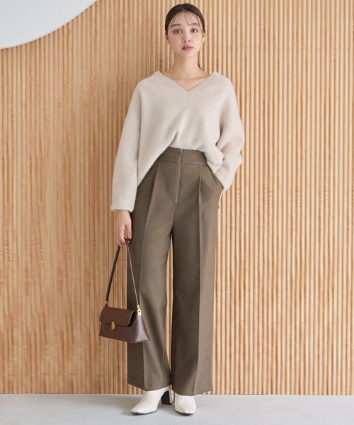 「Andemiu」 スラックス SMALL ブラウン レディース_画像3