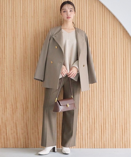 「Andemiu」 スラックス SMALL ブラウン レディース_画像4