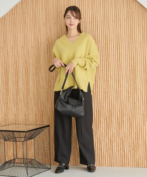 「Andemiu」 スラックス SMALL ブラウン レディース_画像5