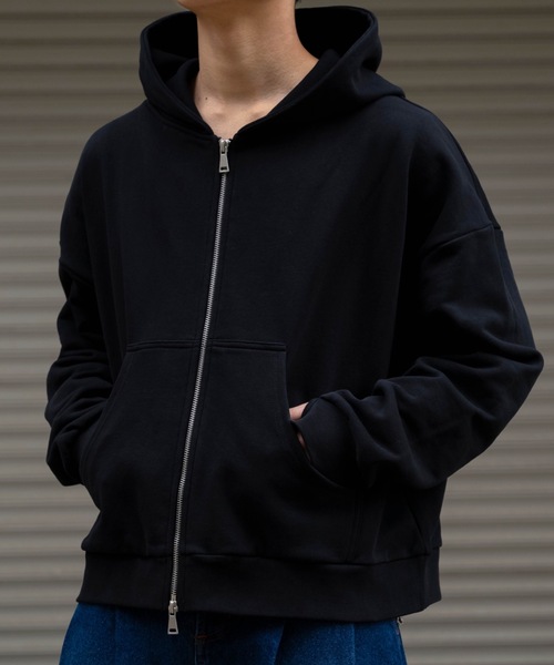 「SINSS」 ジップアップパーカー SMALL ブラック メンズ_画像7