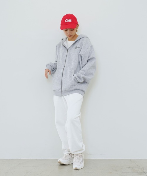 「KARL KANI」 ジップアップパーカー - ブラック メンズ_画像6