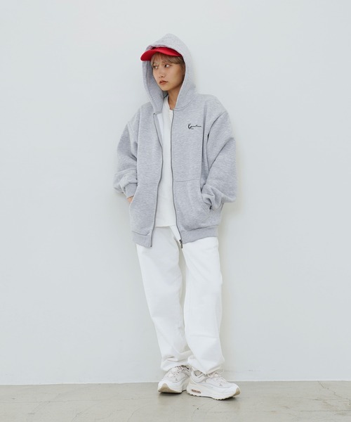「KARL KANI」 ジップアップパーカー - ブラック メンズ_画像7