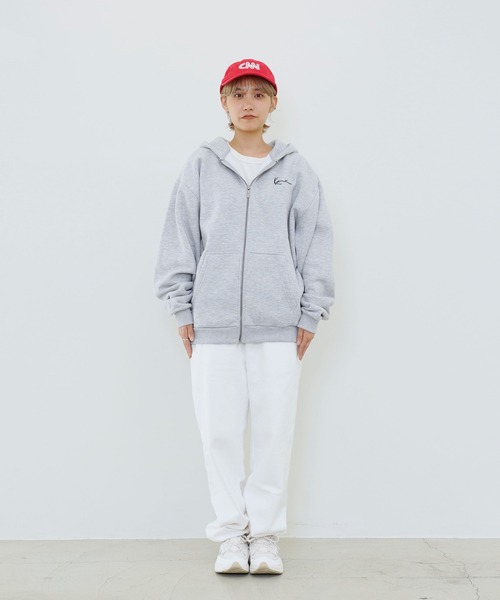 「KARL KANI」 ジップアップパーカー - ブラック メンズ_画像8