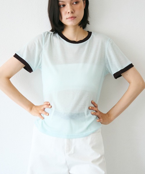Trish（トリッシュ） tシャツ 半袖 シアーリンガーTシャツ レディース