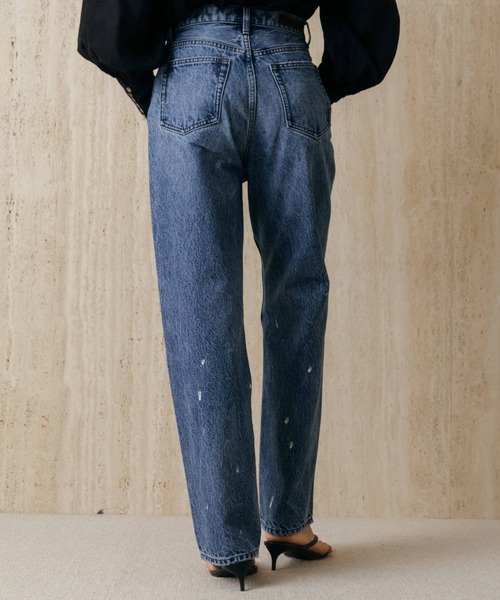 ワイドパンツ ジーンズ デニム デニムパンツ PAINTING JEANS/ペインティングジーンズ レディースの画像