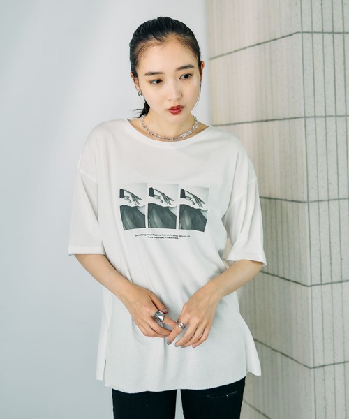 LEPSIM（レプシィム） tシャツ 半袖 アソートフォトプリントT 898359