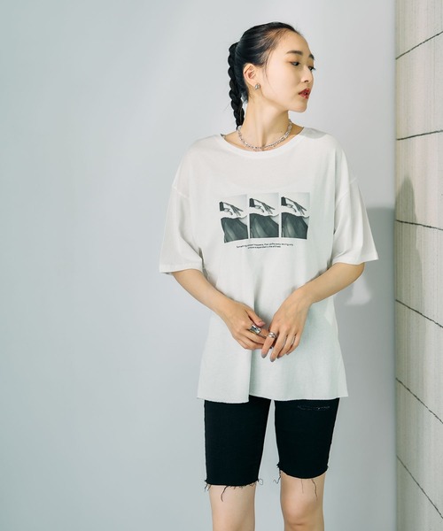 LEPSIM（レプシィム） tシャツ 半袖 アソートフォトプリントT 898359