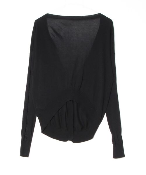 「REBECCA MINKOFF」 ニットカーディガン FREE ブラック レディース_画像2