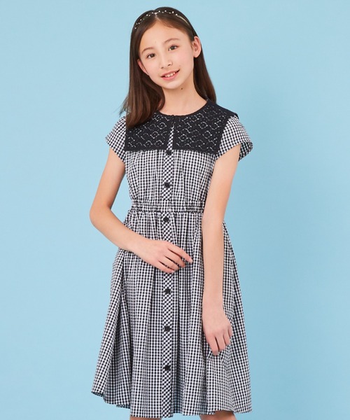 「CHOPIN」 「KIDS」半袖ワンピース 160cm ブラック キッズ_画像3