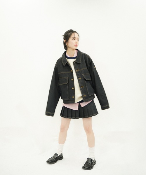 「common gull products.」 ミニスカート フリー インディゴブルー レディース_画像5