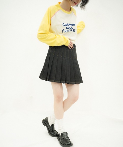 「common gull products.」 ミニスカート フリー インディゴブルー レディース_画像9