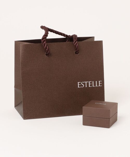 「ESTELLE」 ピアス（両耳用） - イエローゴールド レディース_画像3