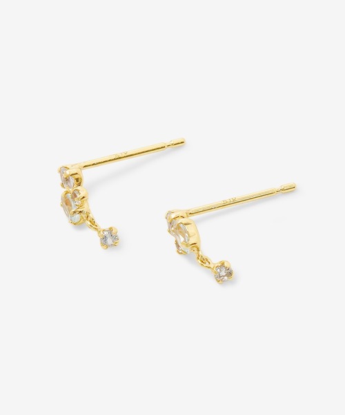 「ESTELLE」 ピアス（両耳用） - イエローゴールド レディース_画像6