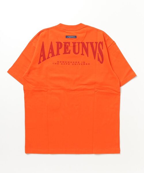 「AAPE BY A BATHING APE」 半袖Tシャツ X-LARGE オレンジ メンズ_画像2