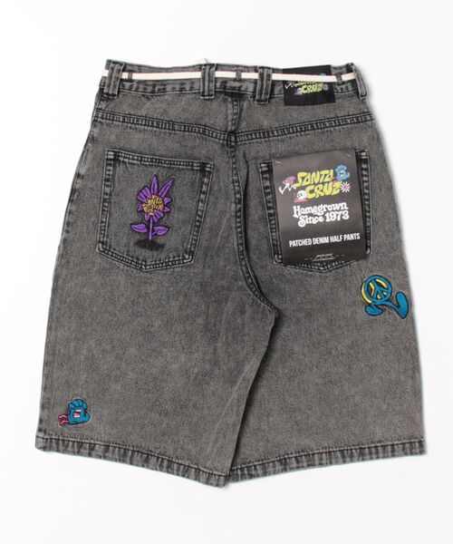 「SANTA CRUZ」 デニムハーフパンツ M グリーン レディース_画像2