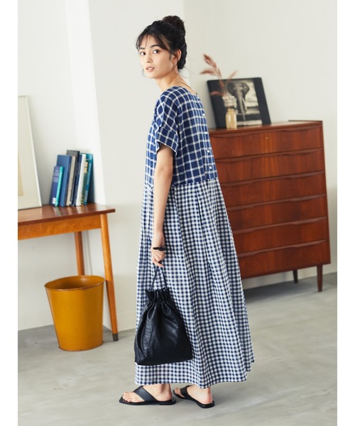 ワンピース 2wayギンガムチェックウエストタックワンピース Ss Zozotown Paypayモール店 通販 Paypayモール