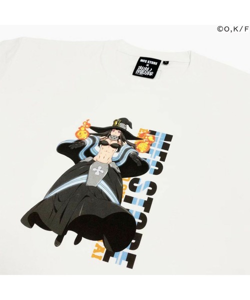 美品 完売品 MFC STORE 炎炎ノ消防隊 コラボTシャツ Sサイズ 森羅日 MFC STORE tシャツ × 炎炎ノ消防隊 茉希 尾瀬 TEE メンズ