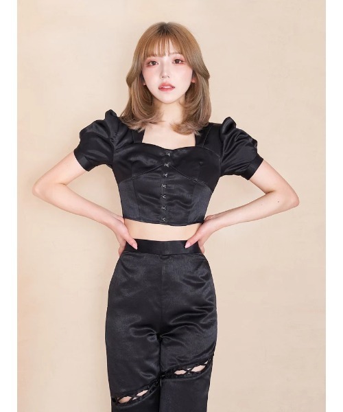 ダーリッチ Tシャツ Darich（ダーリッチ） tシャツ 半袖 ジャケットモチーフコルセット