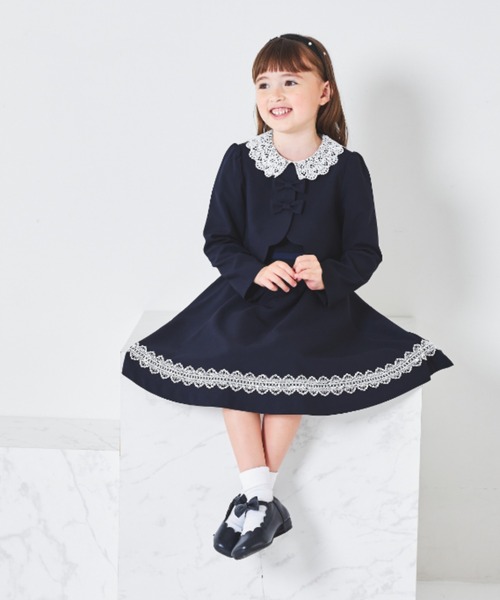 フォーマル 発表会 卒園式 入学式 レース襟アンサンブル キッズ 子供服